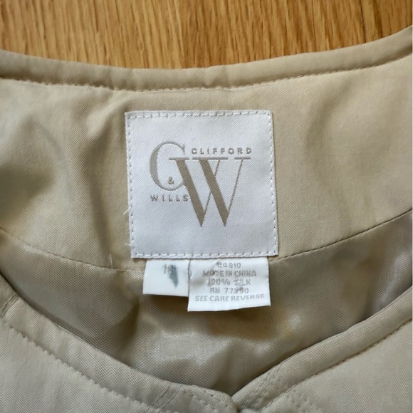 Clifford & Wills Women's Quilted Cream Jacket Sz 16 - Picture 6 of 6